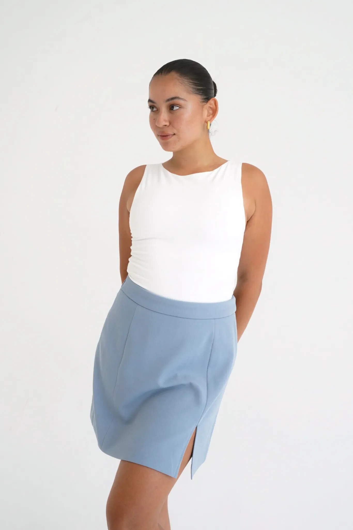 ANA SKIRT POWDER BLUE