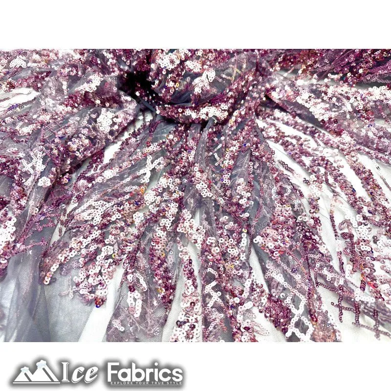 Embroidered Beaded Sequin Fabric Shiny