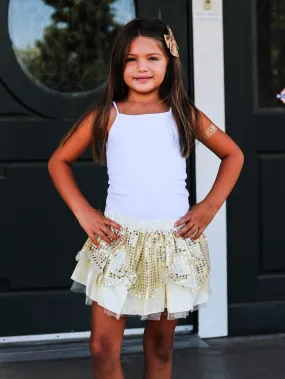 Gold Yellow Princess Costume Tutu Skirt in Kid, Adult, or Plus Size