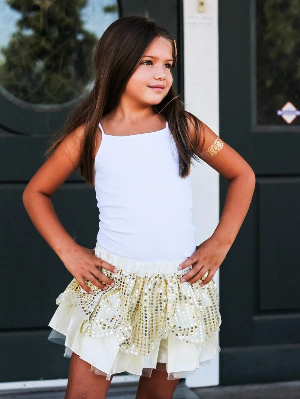 Gold Yellow Princess Costume Tutu Skirt in Kid, Adult, or Plus Size