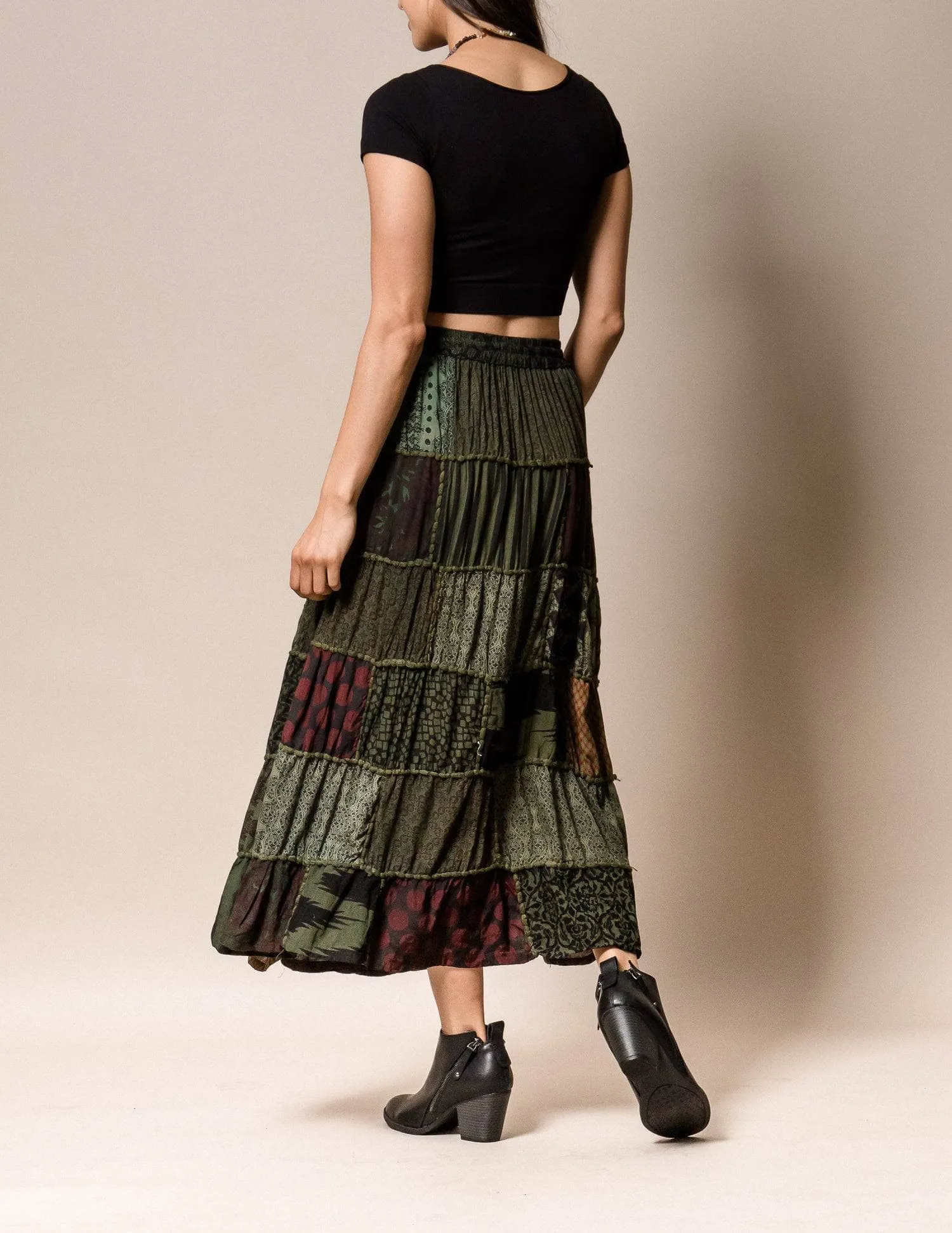 India Patchwork Skirt